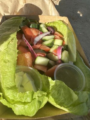 Greek salad  at Northcote Fish & Chips in Northcote