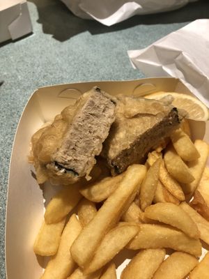 “Vish” vegan fish  at Northcote Fish & Chips in Northcote