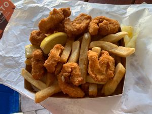 Calamari pack at Northcote Fish & Chips in Northcote