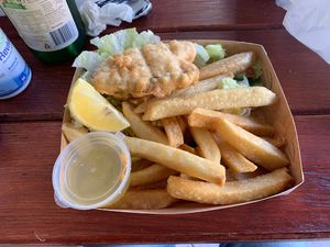 Vish and chips at Northcote Fish & Chips in Northcote