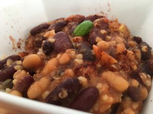 Bean chilli at Northern Soul Kitchen in Berwick-upon-tweed