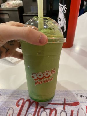 Matcha Shake  at Monty's Good Burger in Riverside