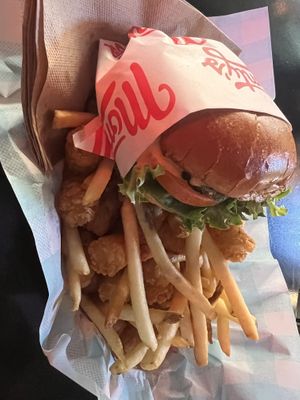   at Monty's Good Burger in Riverside