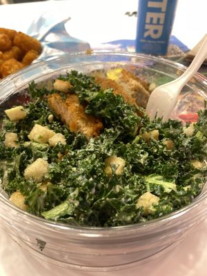 Close Up of the Salad - It Was THAT good 🤪  at Monty's Good Burger in Riverside