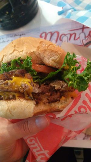 The double! A M A Z I N G at Monty's Good Burger in Riverside