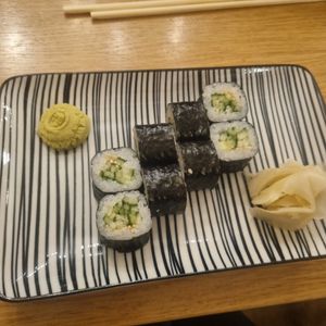 Cucumber sushi at Yakuza - Elizabetes in Riga