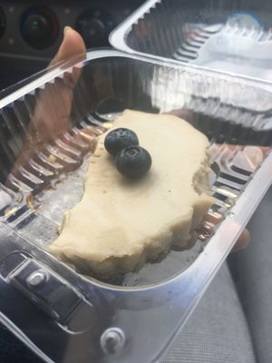 Blueberry cheezecake (so good I ate half before taking a picture)! at Pure Juicery Bar in Cary
