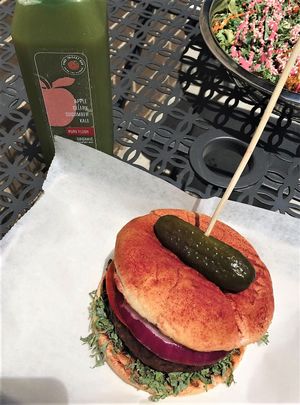 BeyondBeef burger at Pure Juicery Bar in Cary