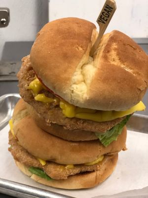 Chick'n Sandwich at Pure Juicery Bar in Cary