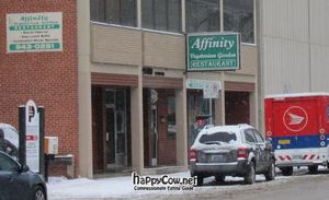 Front view at Affinity Vegetarian Garden in Winnipeg