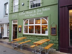 Outside at Domu in Bangor