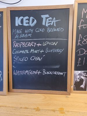 Iced Tea Menu at Domu in Bangor