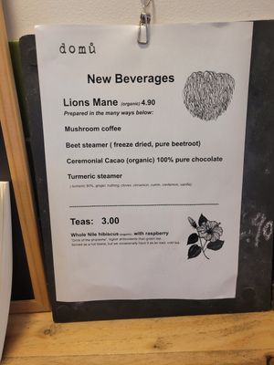 New Beverages Menu at Domu in Bangor