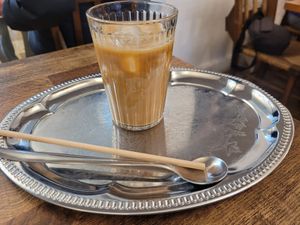 Iced Oat Latte at Domu in Bangor