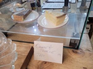 Orange & Treacle Tart (Vegan) #Veganuary at Domu in Bangor