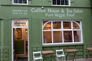 Outside at Domu in Bangor