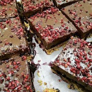 Blueberry and cashew ganache (vegan) at Domu in Bangor