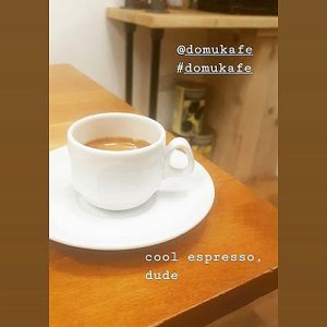 espresso at Domu in Bangor