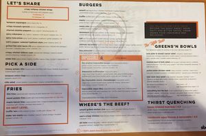 Umami burger menu October 2018 at Umami Burger - Randolph in Chicago
