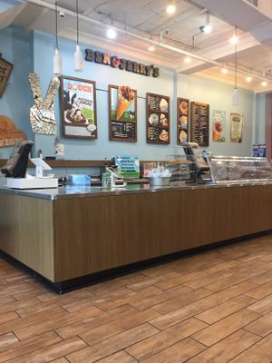 counter at Ben & Jerry's - 24 St Marks Place in New York City