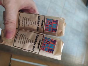 Vegan snickers at The Dorm Bakery in Chiang Mai