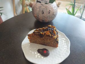 Banana choc walnut cake at The Dorm Bakery in Chiang Mai