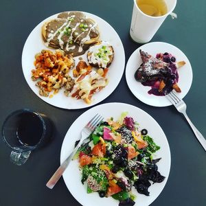 Gluten Free Vegan Weekend Brunch magic in North Seattle at Celest Cafe in Seattle