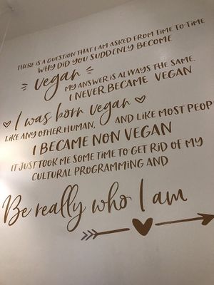 Wall of Vegan Love.💗
 at Vegan Love in New York City