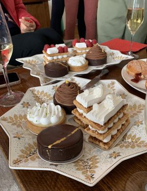 Selection of vegan treats from the Cakery - blackout chocolate tart, lemon tart, chestnut tart, and a few types of their new mille-feuilles!  

Took away and enjoyed these at home! at The Cakery - Lee Garden in Hong Kong Island