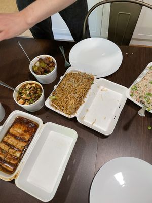 Description in review  at Delicious Vegetarian Restaurant in Winnipeg