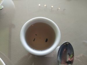 Pu er tea at Delicious Vegetarian Restaurant in Winnipeg