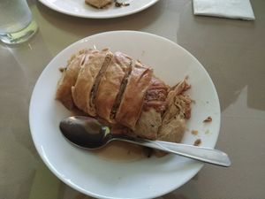 Mock duck appetizer at Delicious Vegetarian Restaurant in Winnipeg