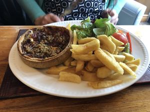 Mediterranean tart at Green Man in Colne