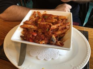 Penne pasta Provençal  at Green Man in Colne
