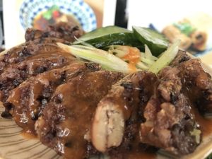 Healthy vegan foods and drinks  at Lǎo Diē Shū Shí 老爹蔬食 in Tainan