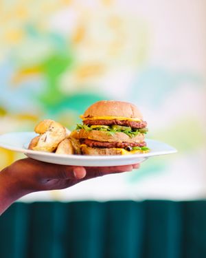 'big mac' (beyond) at Lexi's Healthy Eatery in Rosebank