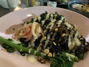 Black rice bowl at Lexi's Healthy Eatery in Rosebank