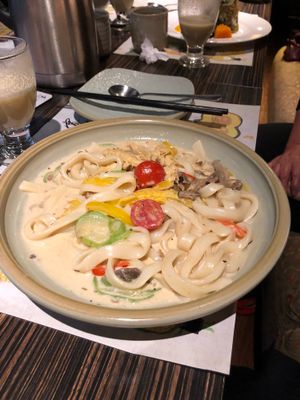 Portuguese noodles (milk) at Kuan Xin Yuan - Easy House - AnHur District in Taipei