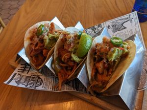 Jackfruit Tacos. at GreenVita - Diagonal Mar in Barcelona