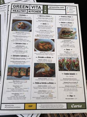 Menu  at GreenVita - Diagonal Mar in Barcelona