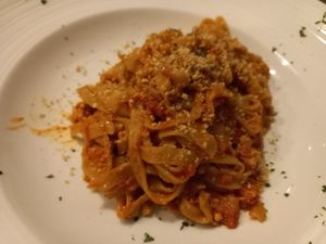 Taglletelle tofu ragu at Pasta Corner in Chiang Mai
