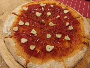 Marinara starter pizza at Pasta Corner in Chiang Mai