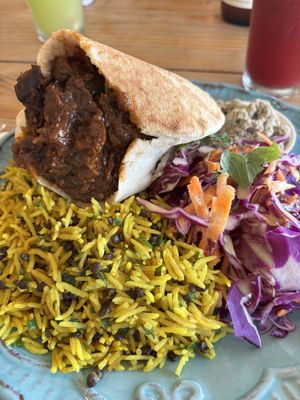 Eggplant moussaka   at Curcuma in Pichilemu