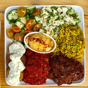 One of the meals / Una comida at Curcuma in Pichilemu