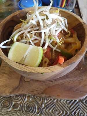 Wonderful noodles! at Curcuma in Pichilemu