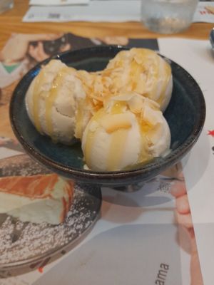 Coconut ice cream at Wagamama in Swindon
