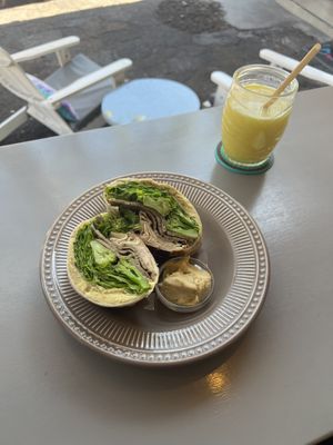 Soy wrap  at Ukku Acai Bar in Puerto Ayora