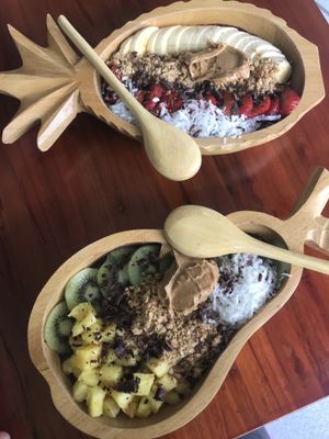 The bowls  at Ukku Acai Bar in Puerto Ayora