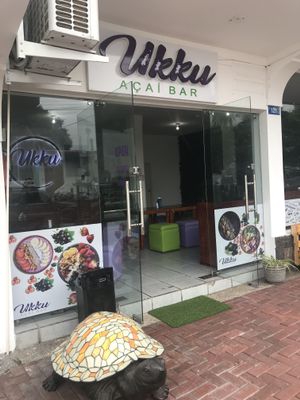 Outside  at Ukku Acai Bar in Puerto Ayora