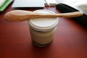 Vegan Cheesecake (1) at Ukku Acai Bar in Puerto Ayora